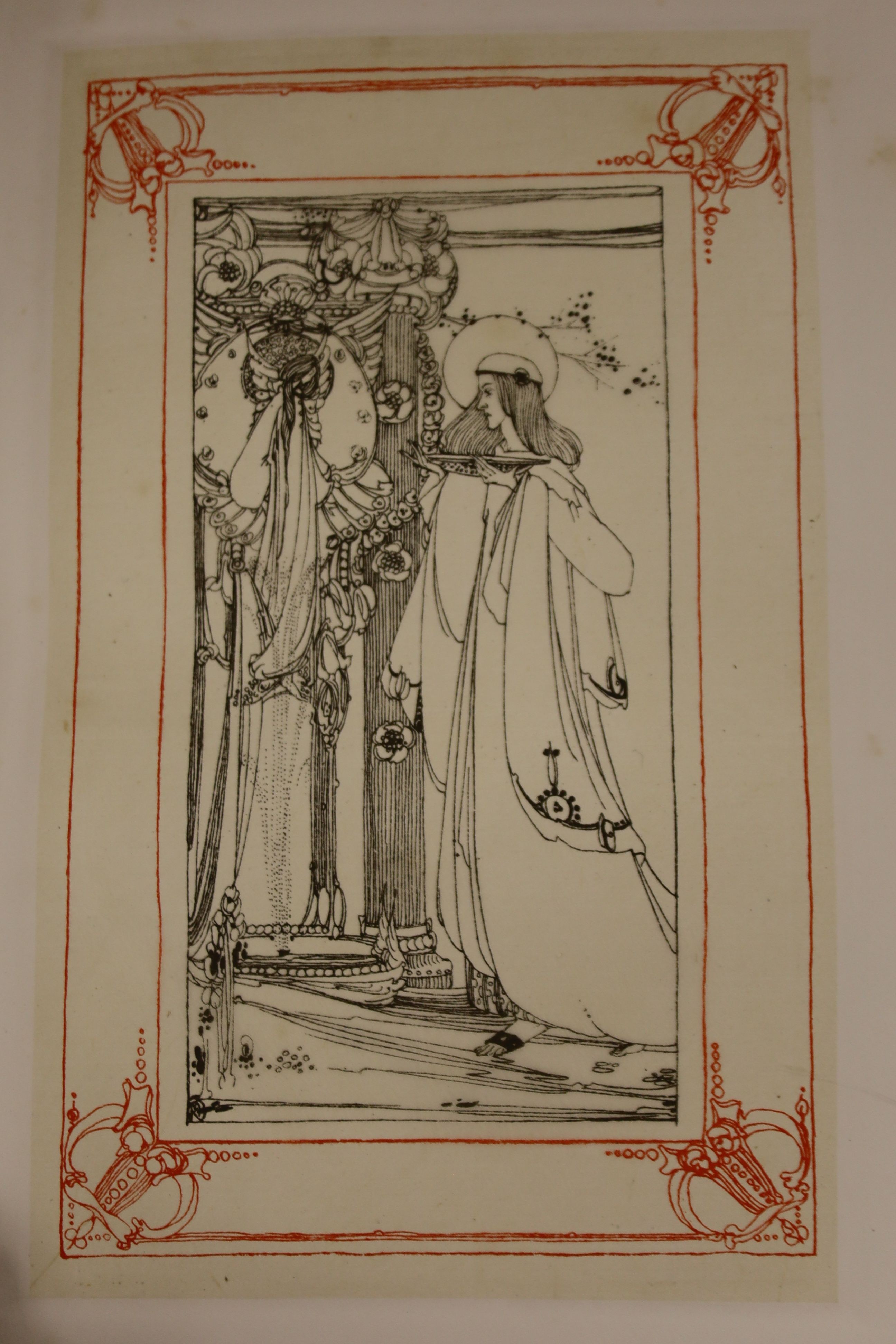 Evans (Sebastian), The High History of the Holy Grail, illustrated by Jessie King, pictorial vellum, number 14 of the English edition, Dent [1903] and The Rubiayat of Omar Khayyam